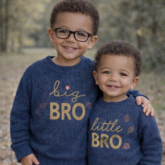 NWT MODERN MOMENTS BABY BOY SWEATER 2T BIG BRO MATCHING FALL AUTUMN FALL - Picture 4 of 4